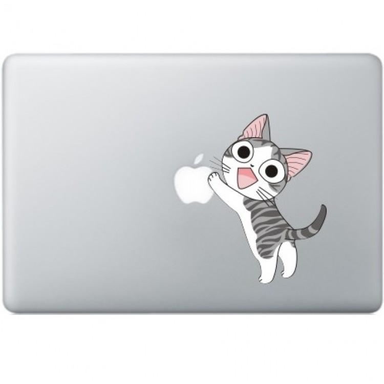 Fröhlich Katze MacBook Aufkleber Fabrige MacBook Aufkleber